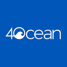 4ocean logo on a blue background