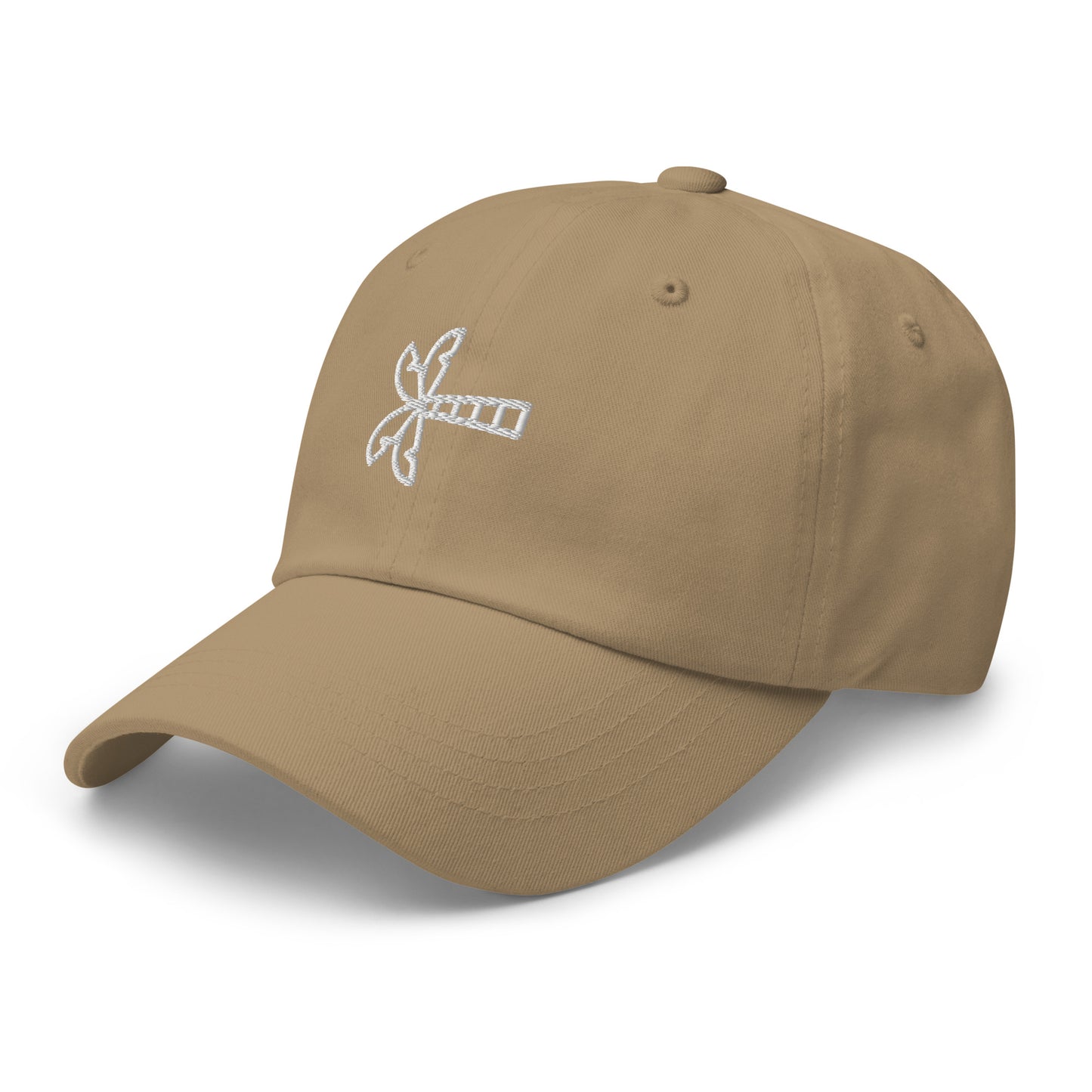 Brown cap with a palm tree logo on a white background