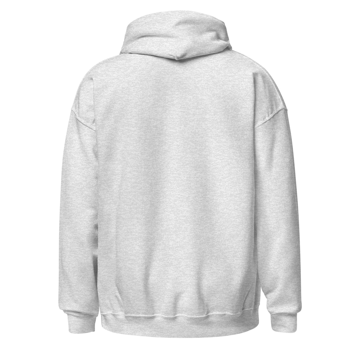 Gray hoodie on a white background from the back