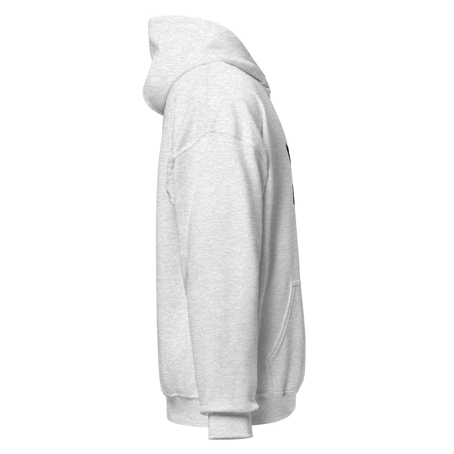 Gray hoodie on a white background
